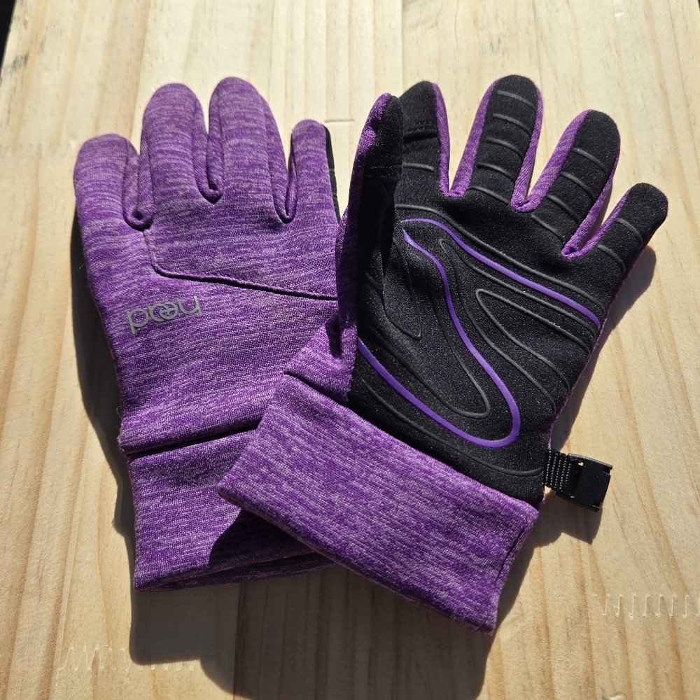 Kids HEAD Touchscreen Gloves, Purple and Black, M